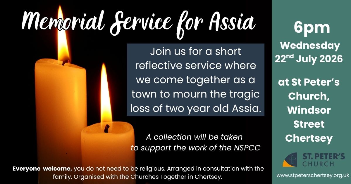 You are currently viewing Memorial Service for Assia
